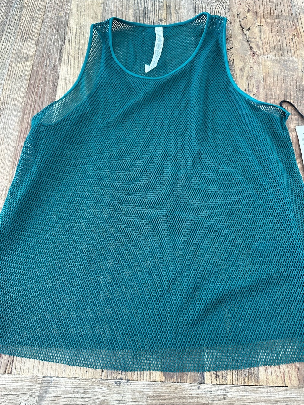 ALO Yoga Teal Mesh Lucid Tank